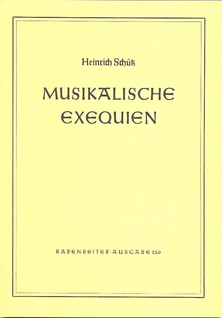 Musikalische Exequien Score (Paper)